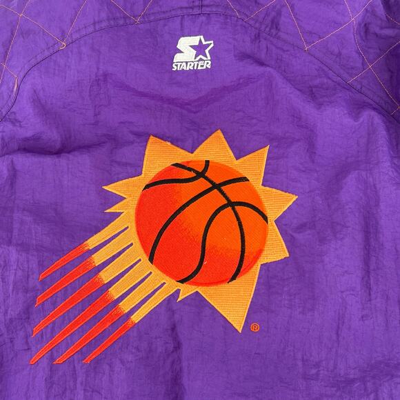 90s Pheonix Suns NBA Starter puffer jacket 1990s vintage - Picture 4 of 14